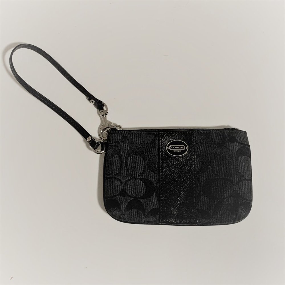 Coach Black Wristlet